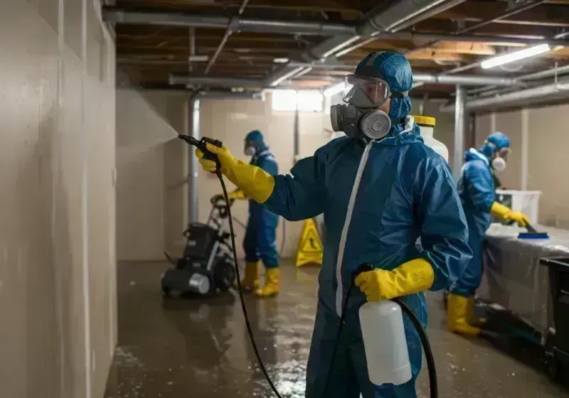 Basement Sanitization and Antimicrobial Treatment process in Riverton, IL